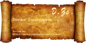 Denke Zsuzsanna névjegykártya
